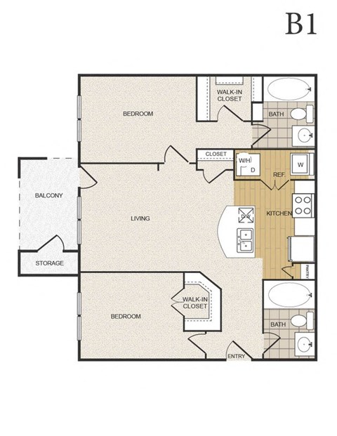 b1 floor plan  the residences at